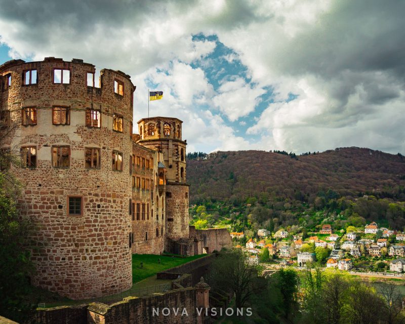 Aussischt auf Heidelberg vom Schloss aus