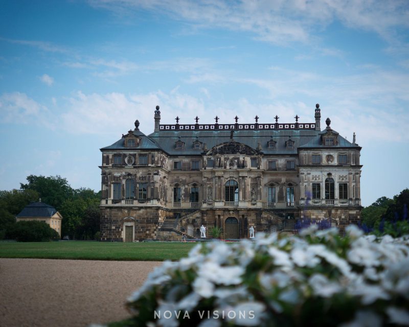 Blick auf den Palais im großen Garten
