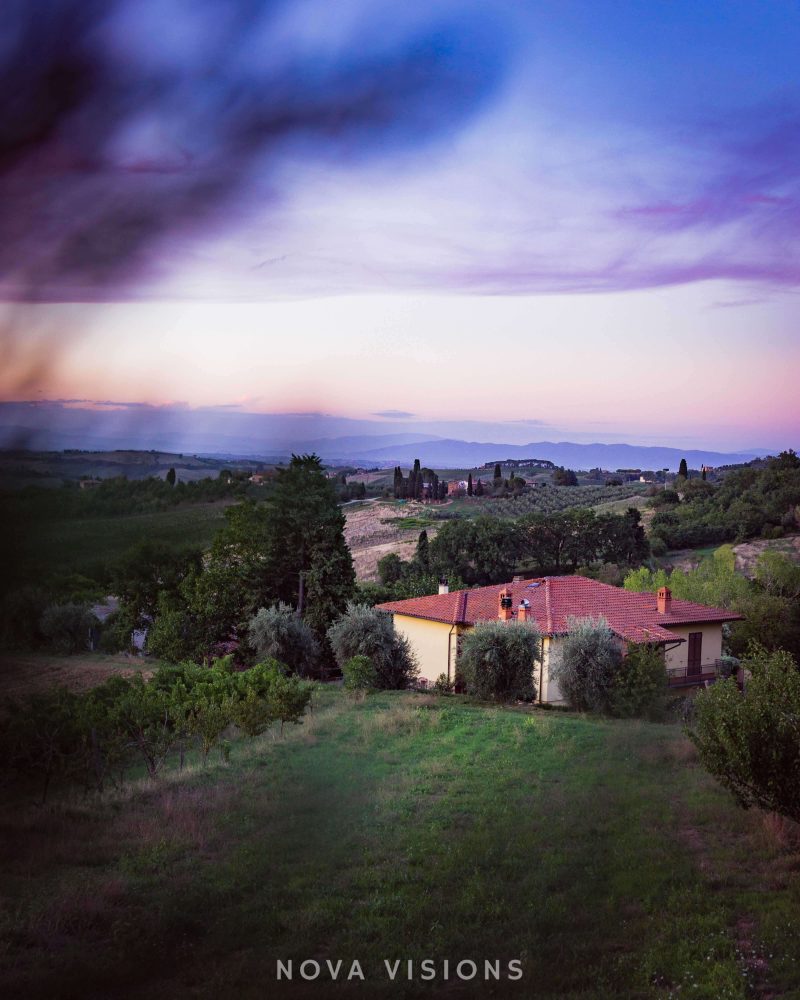 Dämmerung in der Toskana