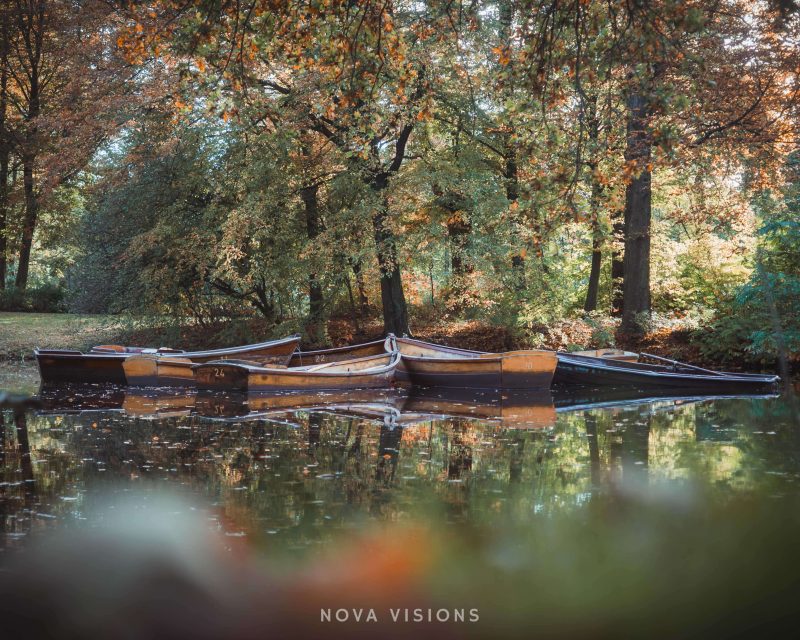 Ruderboote im Bürgerpark Bremen