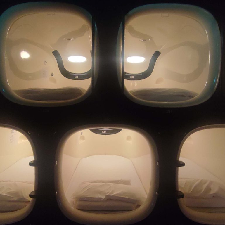 Capsule Hotel in Tokyo