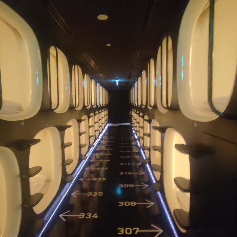 Capsule Hotel in Tokyo