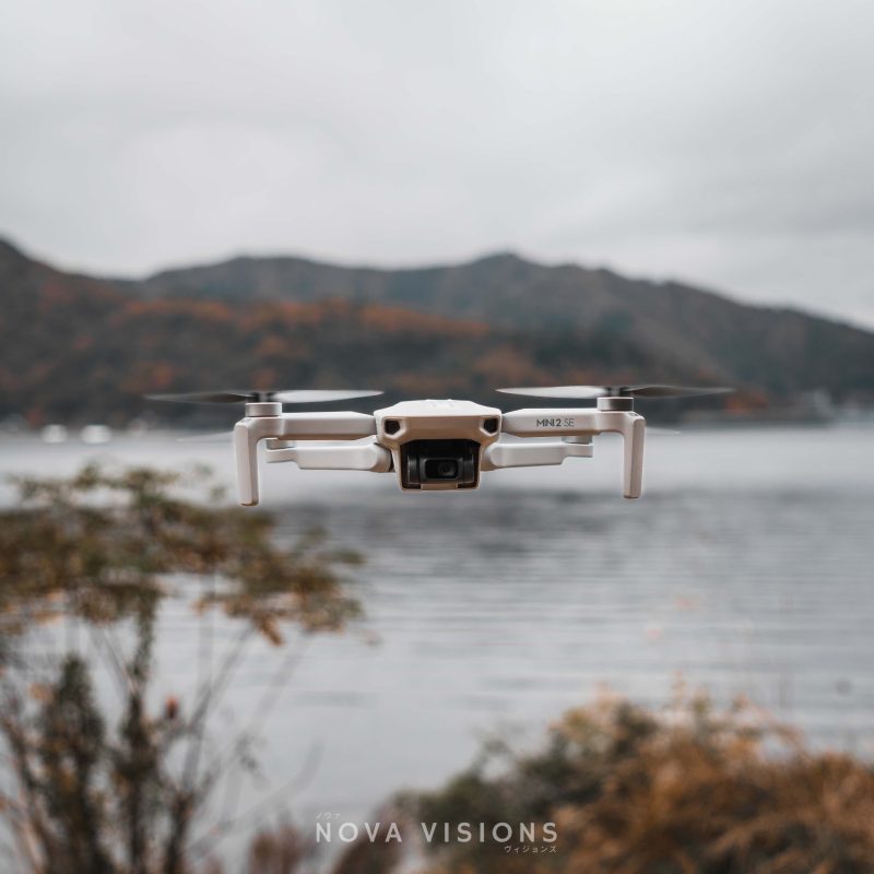 Mit der Drohne über den Kawaguchi-See