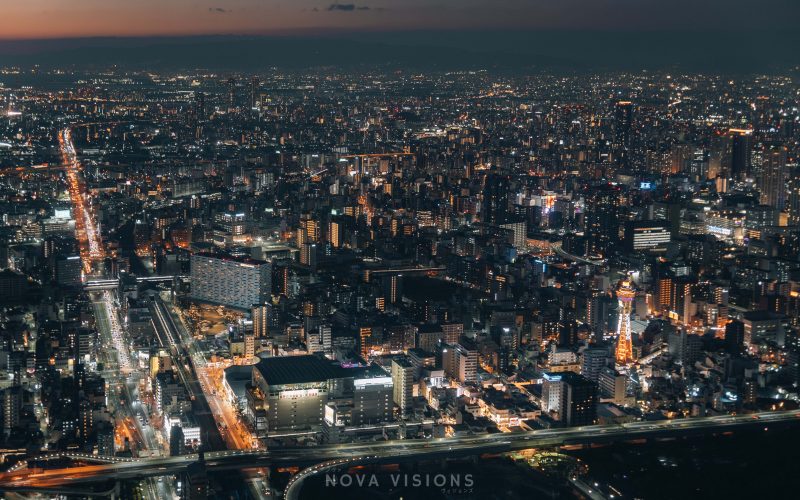 Osaka vom Abeno Harukas aus gesehen