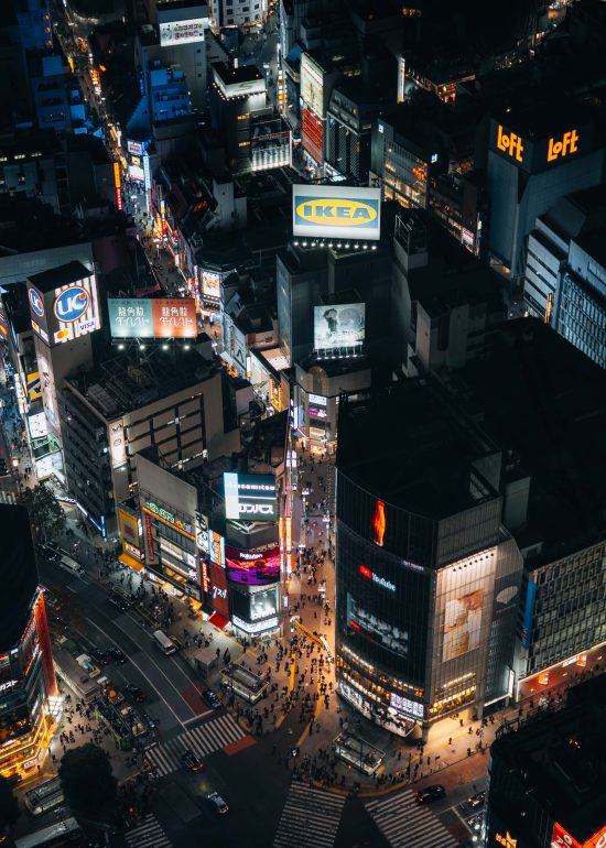 Shibuya Crossing von oben