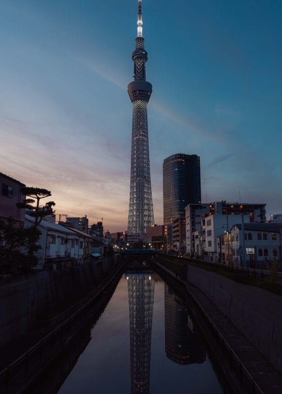 Tokyo Skytree zum Sonnenuntergang