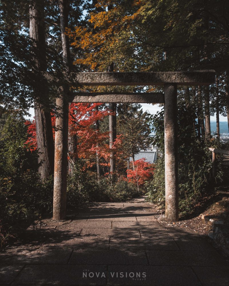 Torii hinter der Tempelanlage