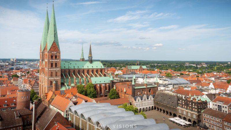 Lübeck vom Turm der St. Petri Kirche