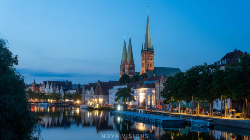 Lübeck in der Dämmerung