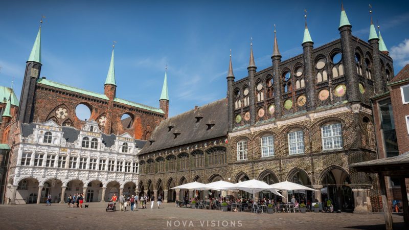 Stadtverwaltung und Marktplatz Lübeck