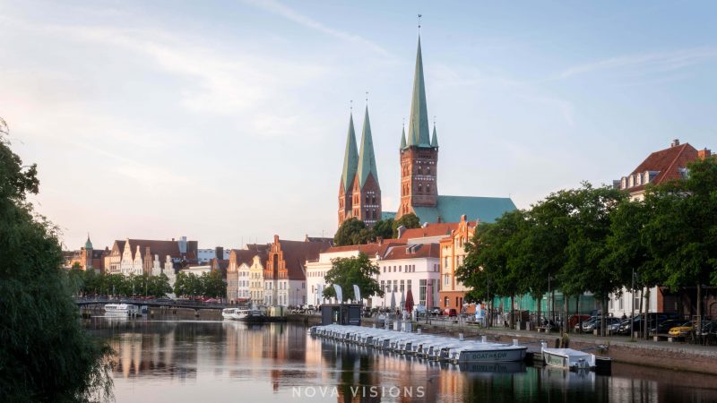 Sonnenuntergang in Lübeck