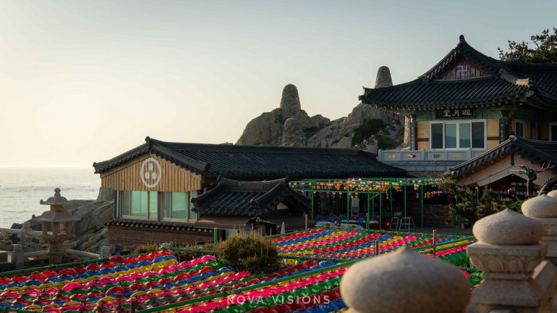 Haedong Yonggungsa Tempel am frühen Morgen