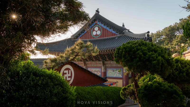 Haedong Yonggungsa Tempel im Sonnenaufgang
