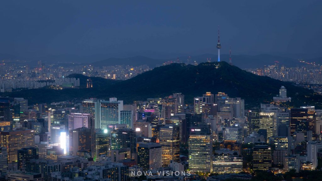 Seoul Skyline vom Inwangsan Mountain