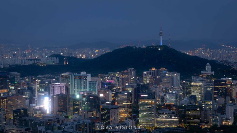 Seoul Skyline vom Inwangsan Mountain