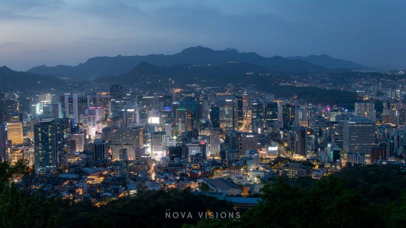 Seoul Skyline vom N Seoul Tower